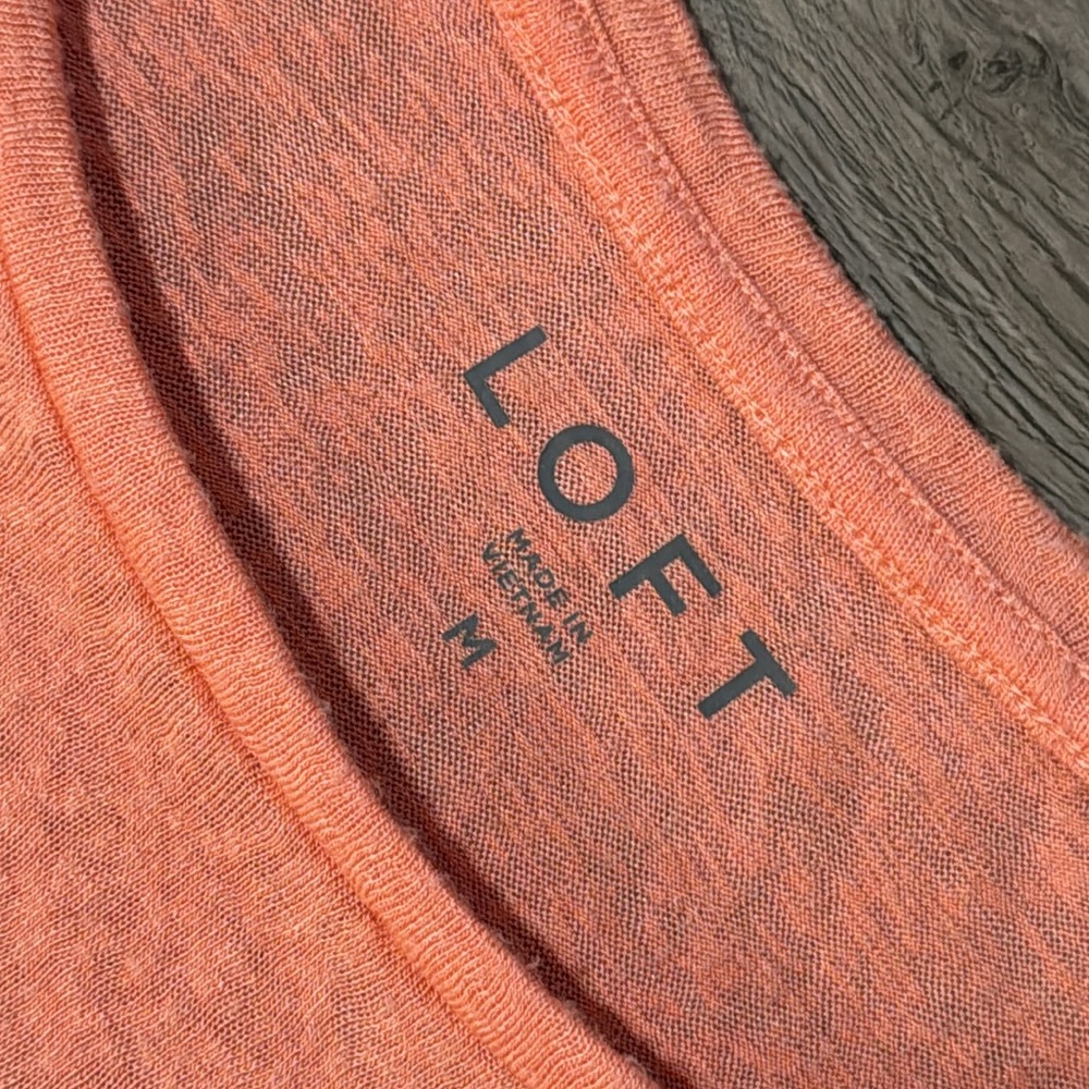 LOFT Cropped Ruffle Long Sleeve - Picture 2 of 4